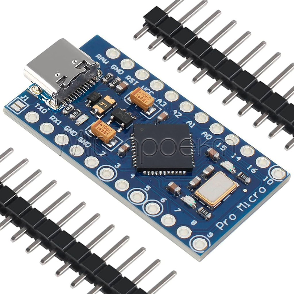 Плата разработчика Arduino Pro Micro на  ATmega32U4 Micro-USB Type-C