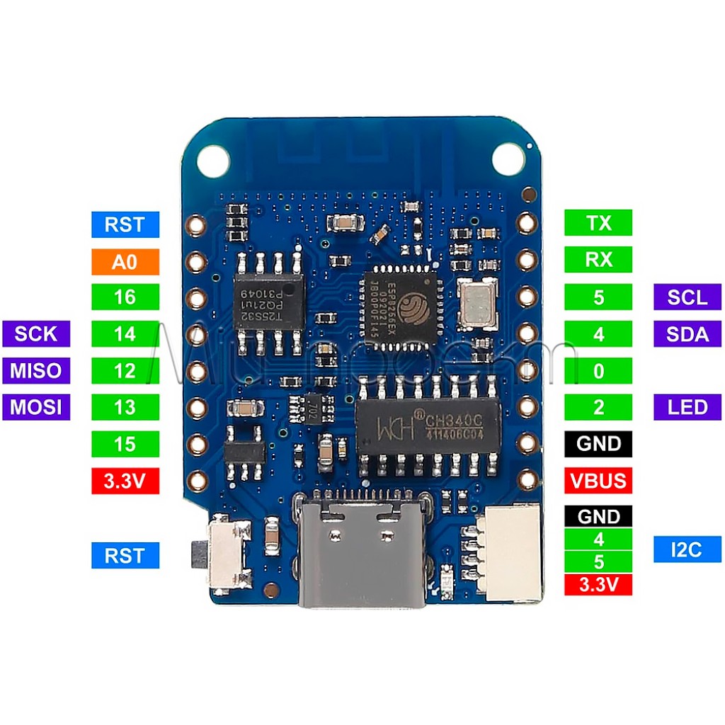 ESP8266 LOLIN D1 Mini V4.0.0 - 4MB WIFI