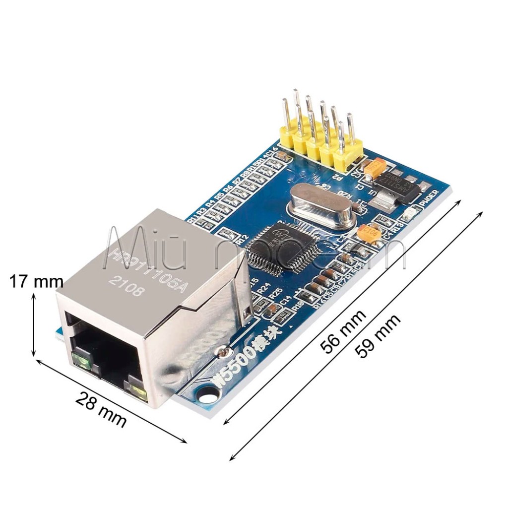 W5500 мережевий модуль Ethernet (протокол TCP/IP)