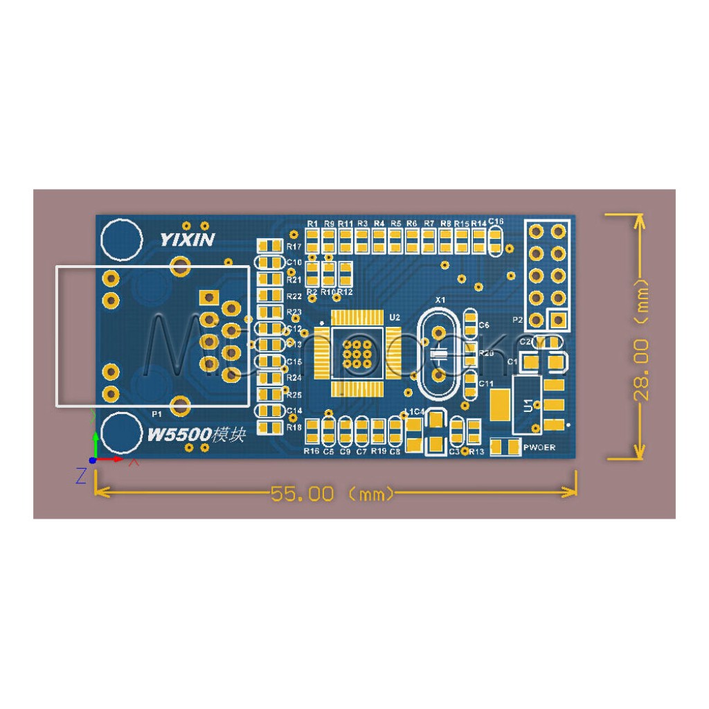 W5500 мережевий модуль Ethernet (протокол TCP/IP)