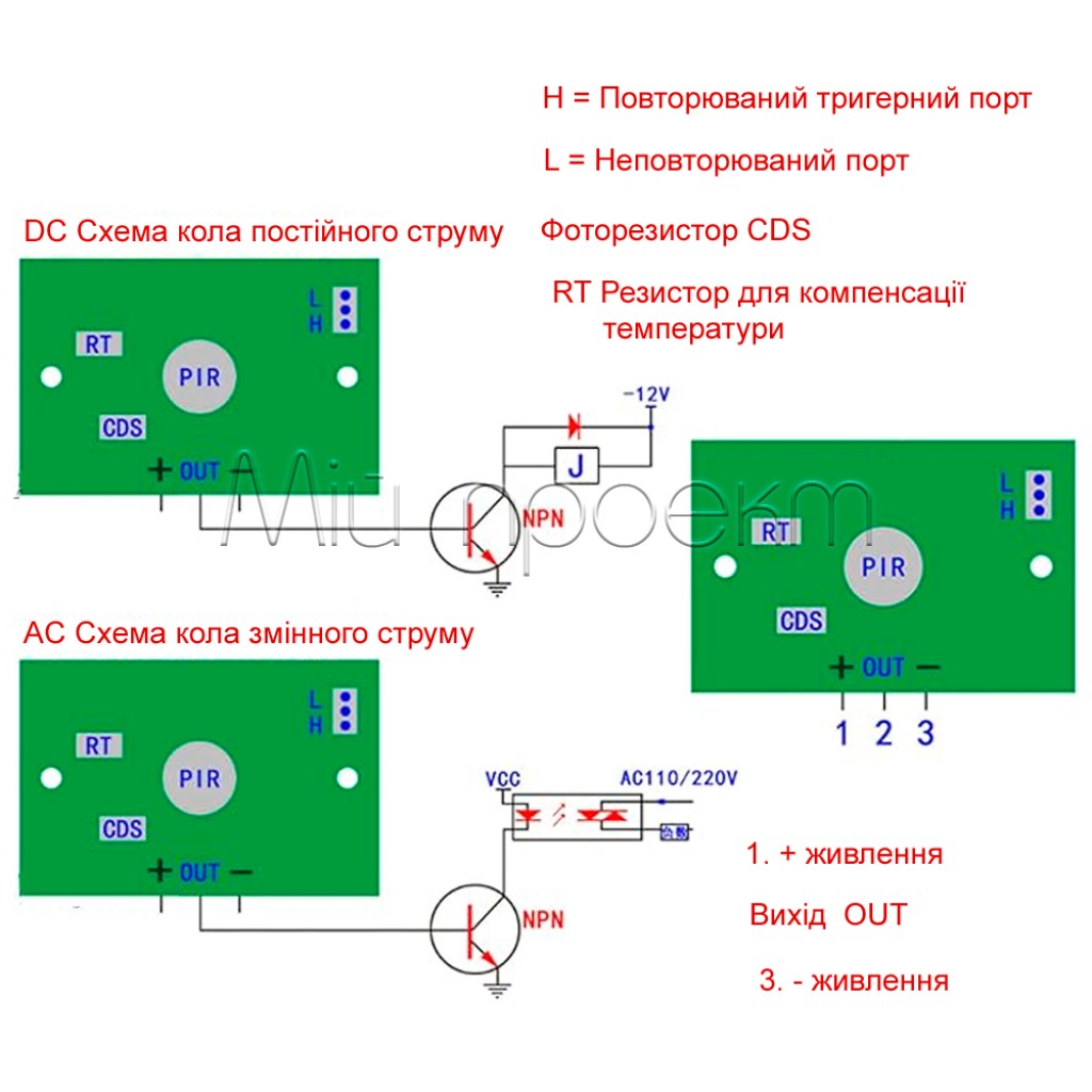 HC-SR501 Инфракрасный датчик движения
