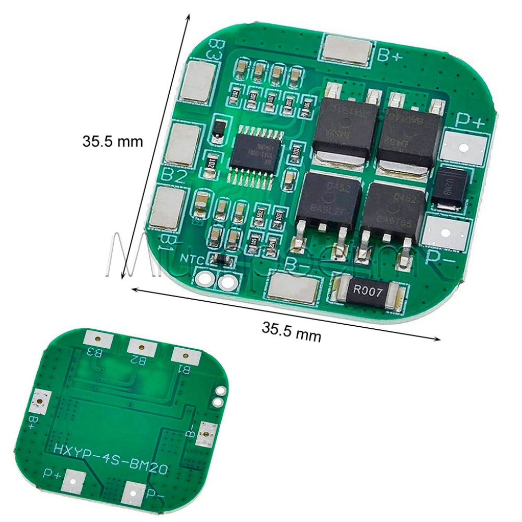 HX-4S-D20 BMS Модуль защиты Li-ion батарей 20A 16.8V