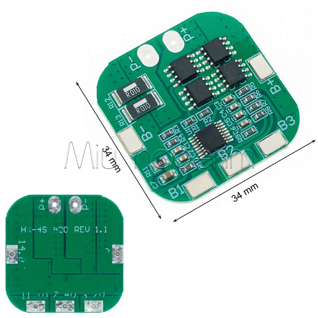 HX-4S-D20 BMS Модуль защиты Li-ion батарей 20A 16.8V