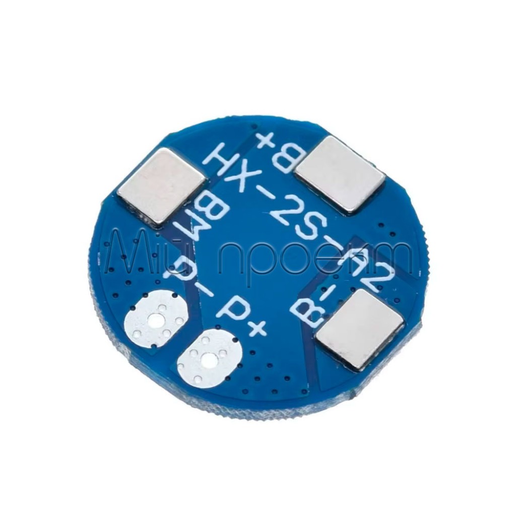BMS контроллер HX-2S-A2 плата защиты аккумулятора Li-Ion 18650 круглая (7A 8.4V)