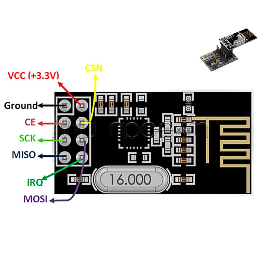 NRF24L01 Радио модуль | Адаптер питания | Радио модуль mini