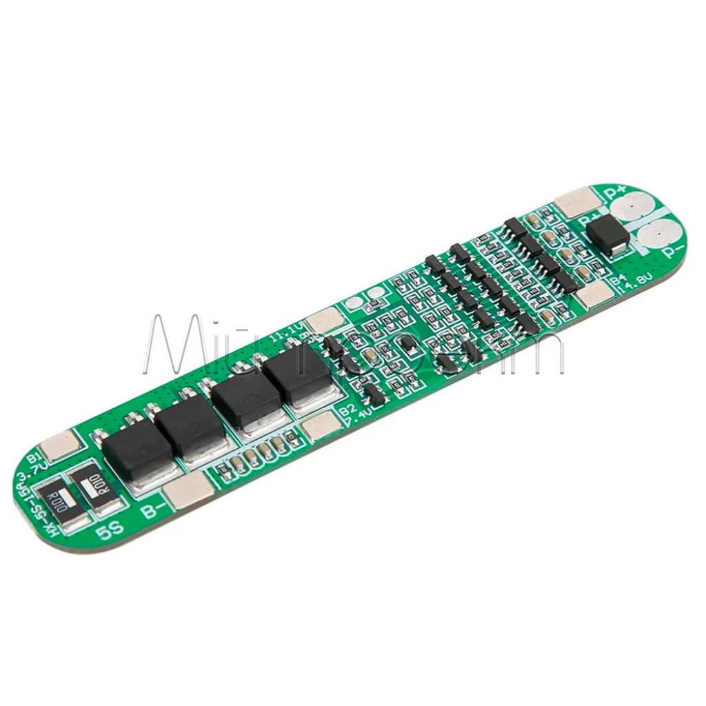 BMS 5S Модуль защиты 5-х элементов 18650 20A