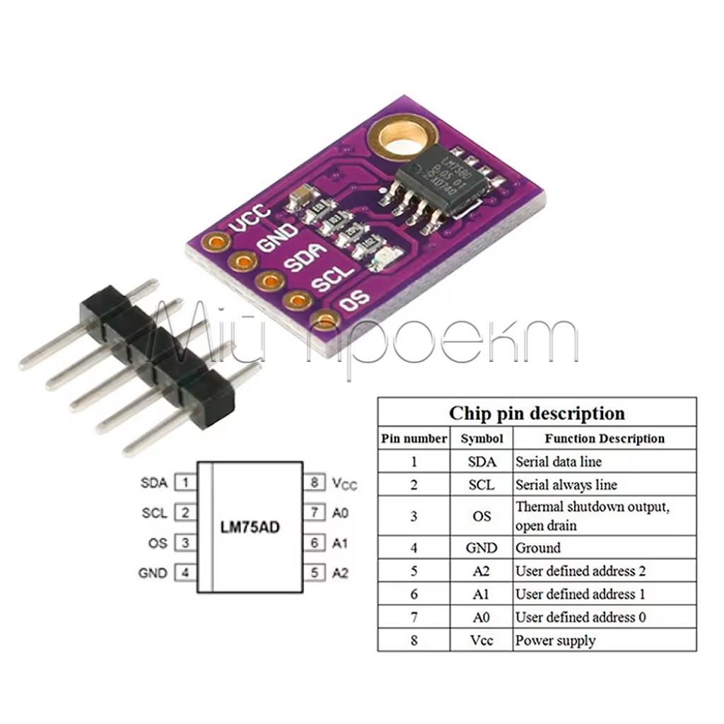 CJMCU 75 LM75 Датчик температуры