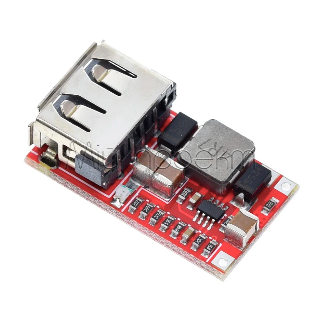 QS-1205CBUL-3A Понижающий преобразователь 5В 3А с (USB выходом)