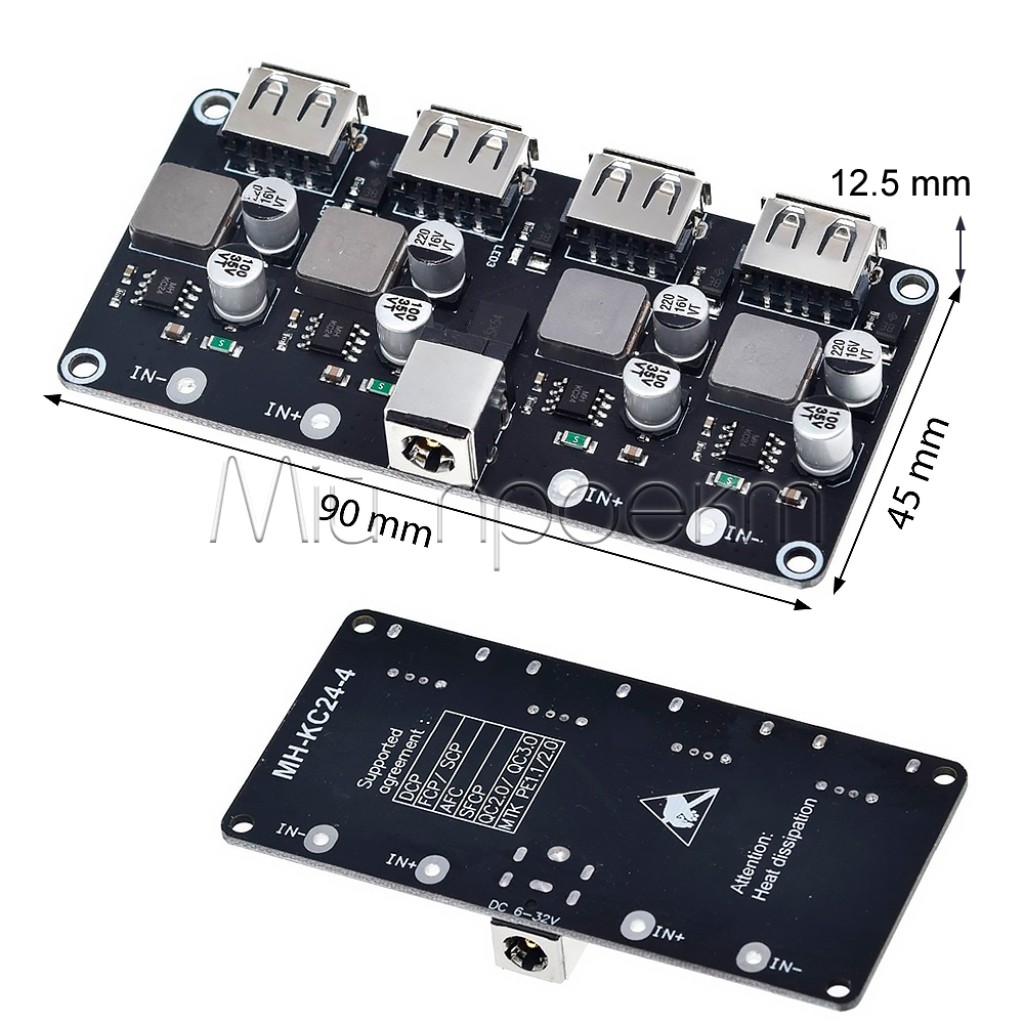 MH-KC24 Понижающий модуль быстрая зарядка QC3.0 USB