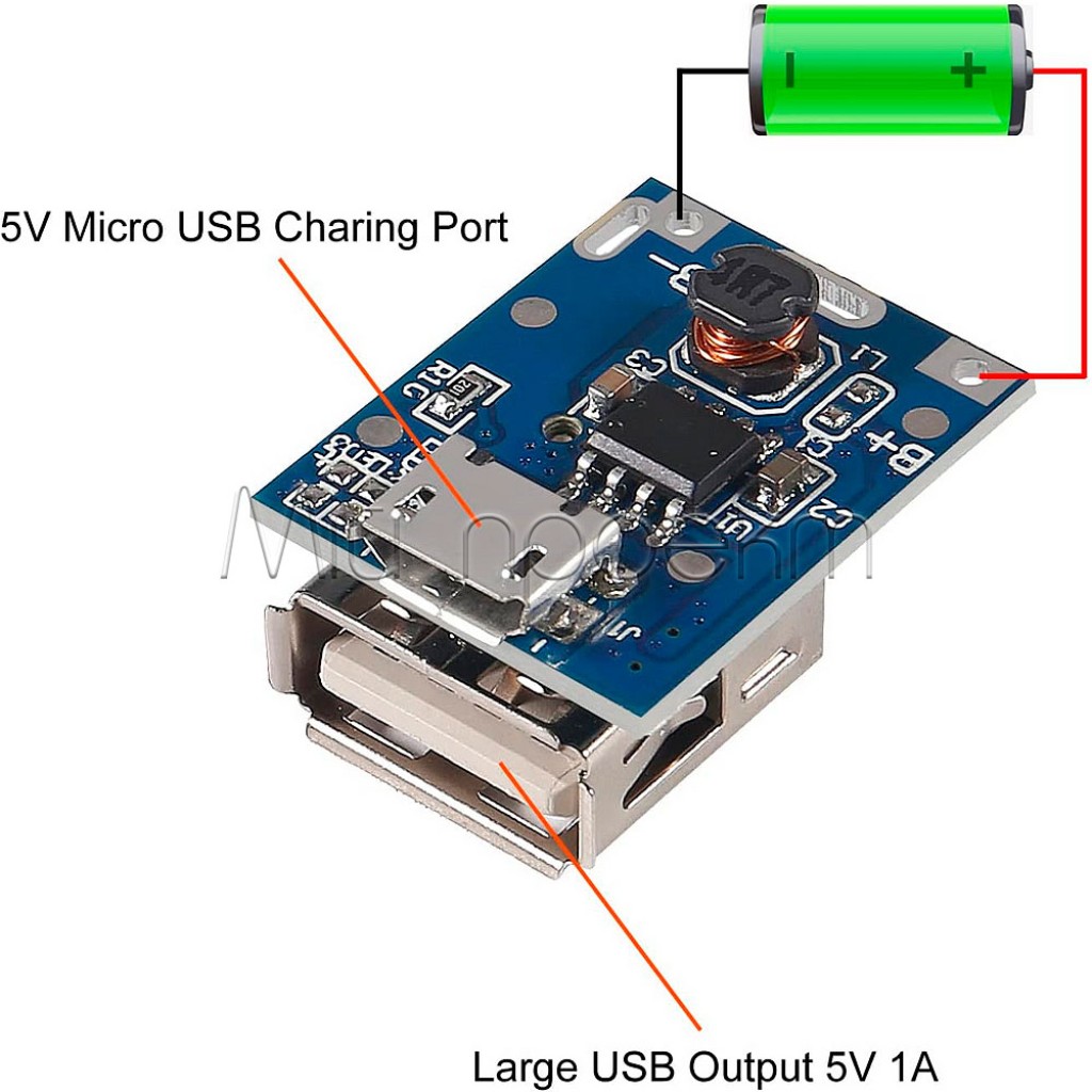 134N3P✨Контроллер заряда Li-ion аккумуляторов (powerbank) с Micro-USB / Type-C