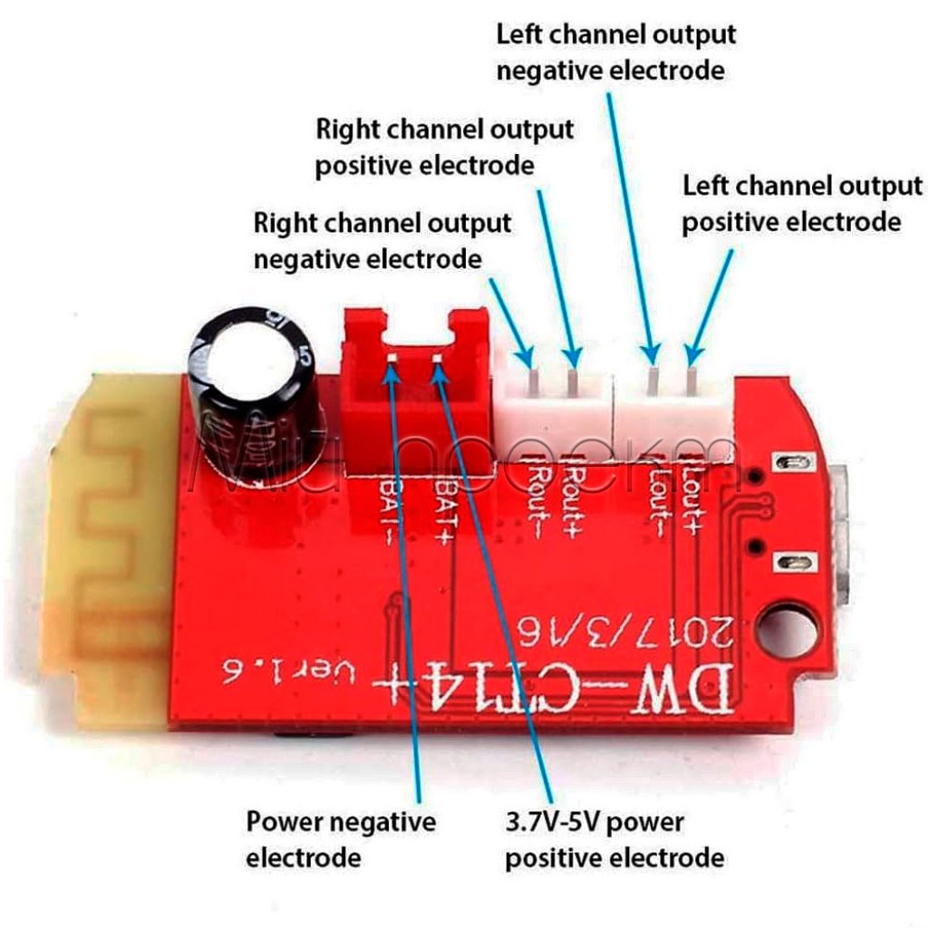 Bluetooth JZ-B5W2 (DW-CT14) Аудио усилитель мощности звука 2x3Вт