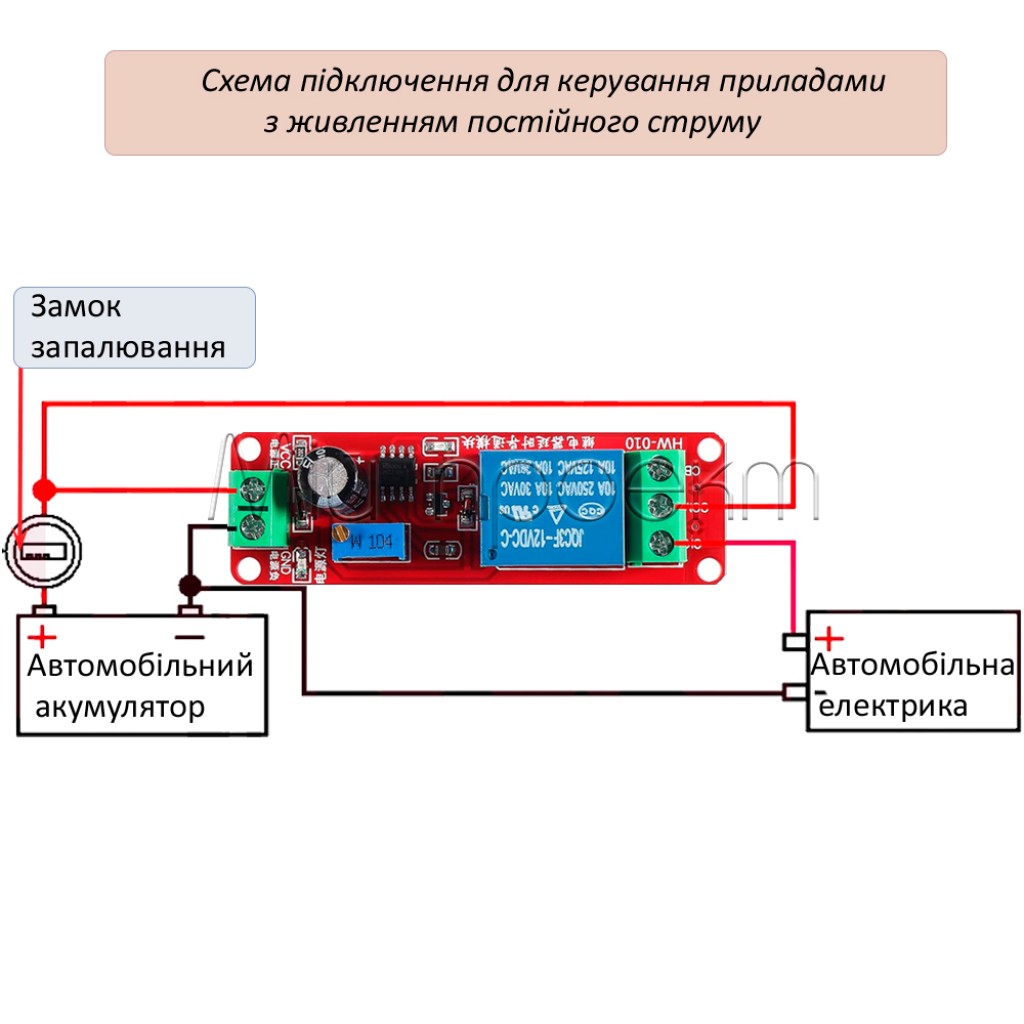 УЦІНКА! Таймер задержки NE555 с Реле 10A-AC 250В