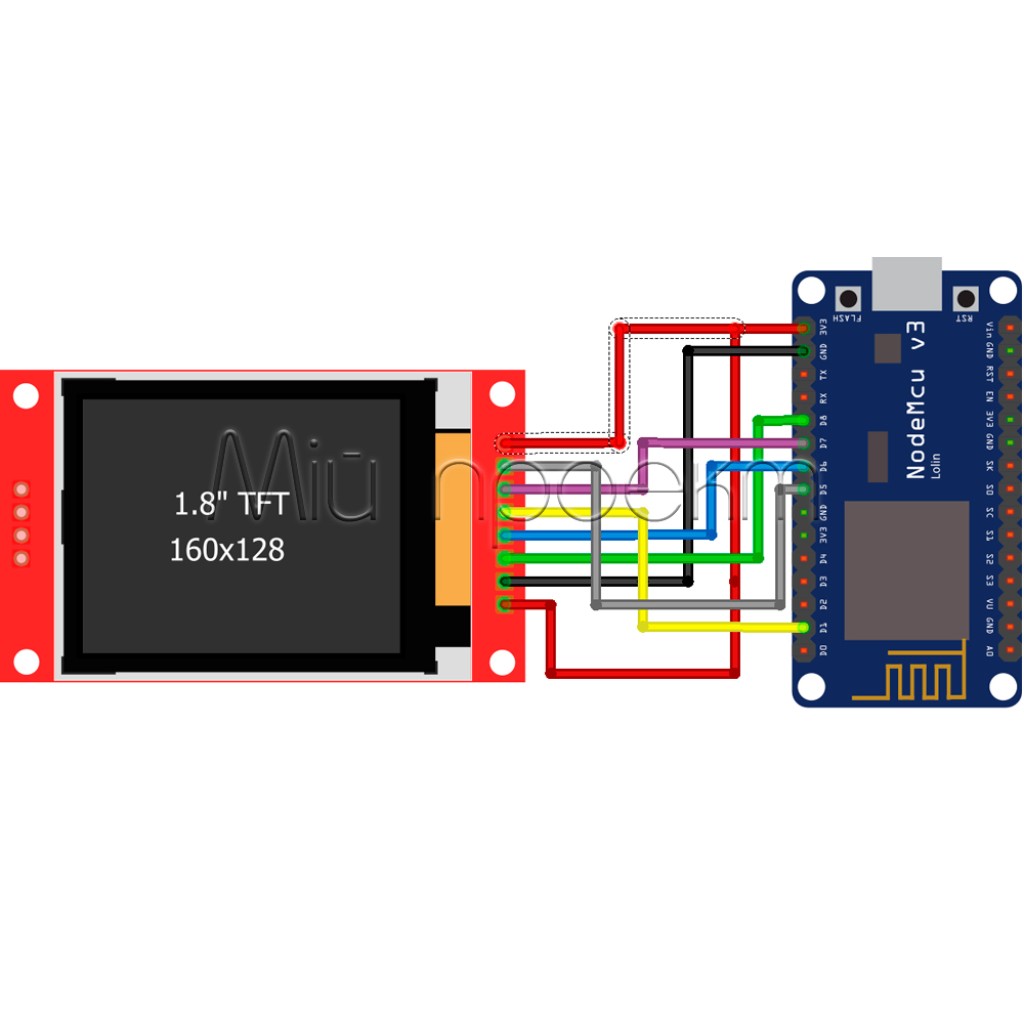 LCD TFT дисплей ST7735S 1.8 дюйма/1.44 дюйма