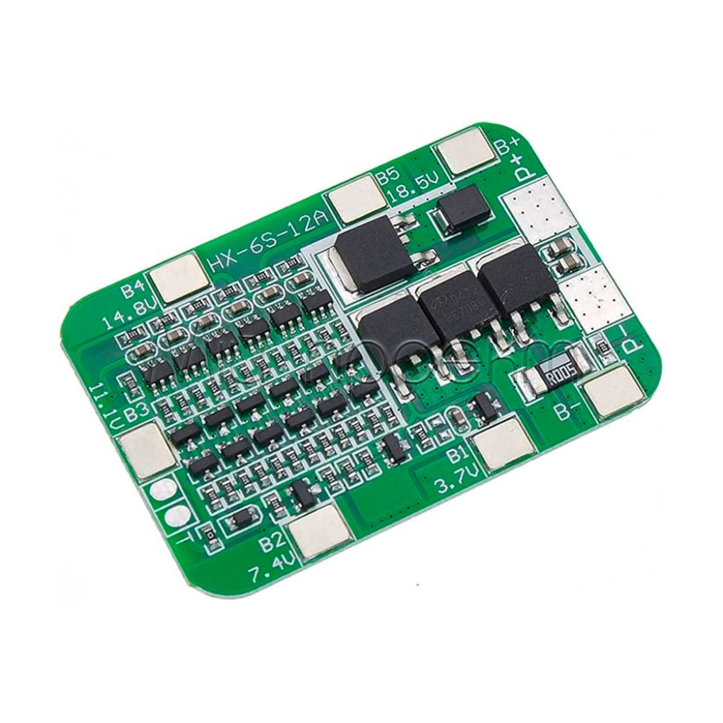 HX-6S-12А BMS контролер 6 Li-Ion (12А 24В)