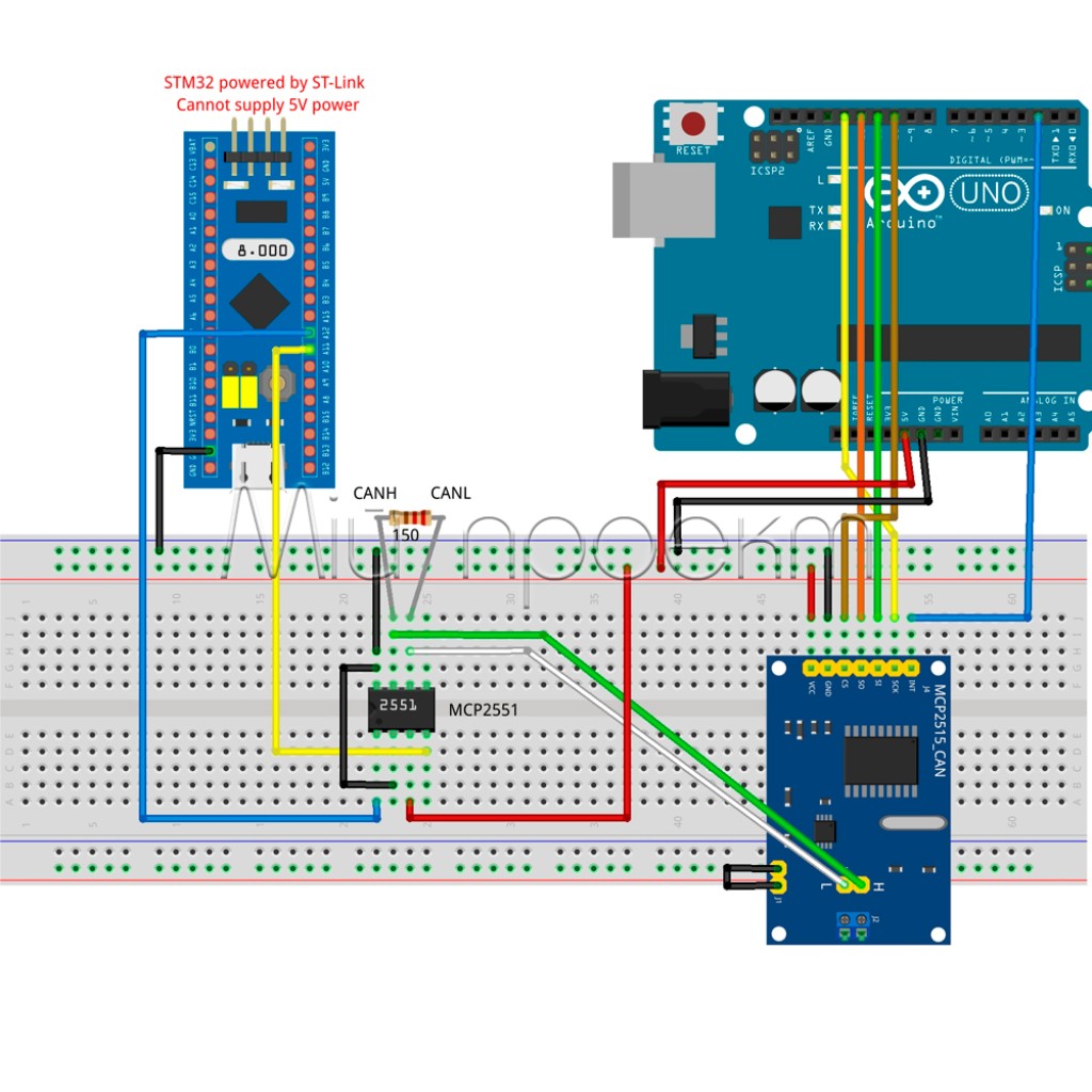 Плата разработчика CH32F103C8T6 (аналог STM32F103C8T6)