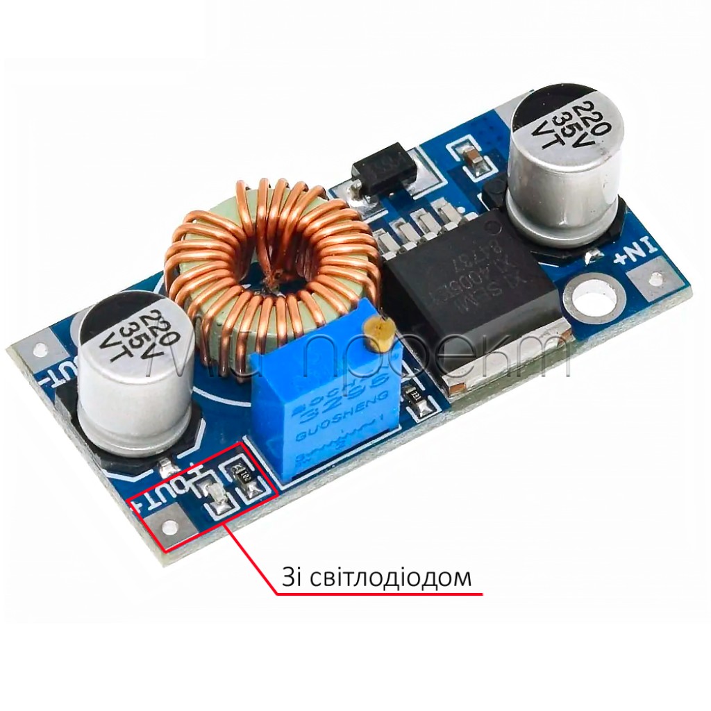 Понижающий преобразователь XL4005 1.25-36V 5A