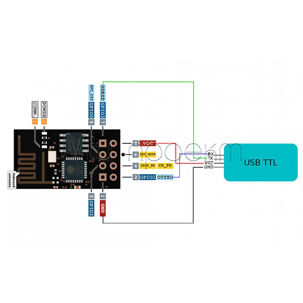 ESP8266 Wi-Fi модуль ESP-01 ESP-01S