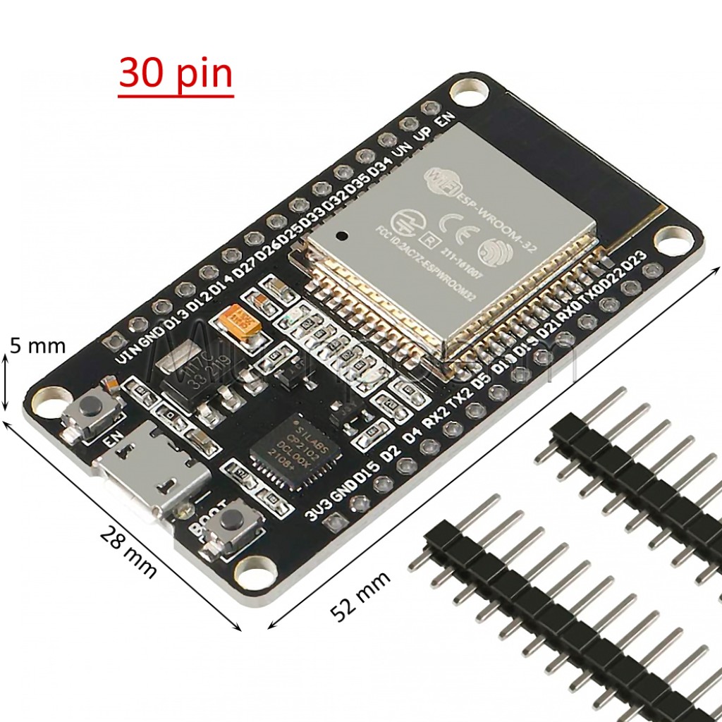 Плата разработчика ESP-WROOM-32 (ESP-32S) CP2102