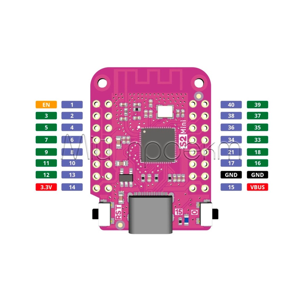 ESP32 S2 Модуль Wi-Fi Mini Type-C