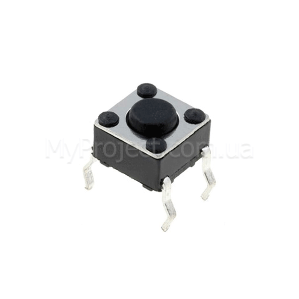 Кнопка тактовая TACT (6x6х5 - 6x6х6 - 6x6х7 - 6x6х9 - 6x6х12 мм)