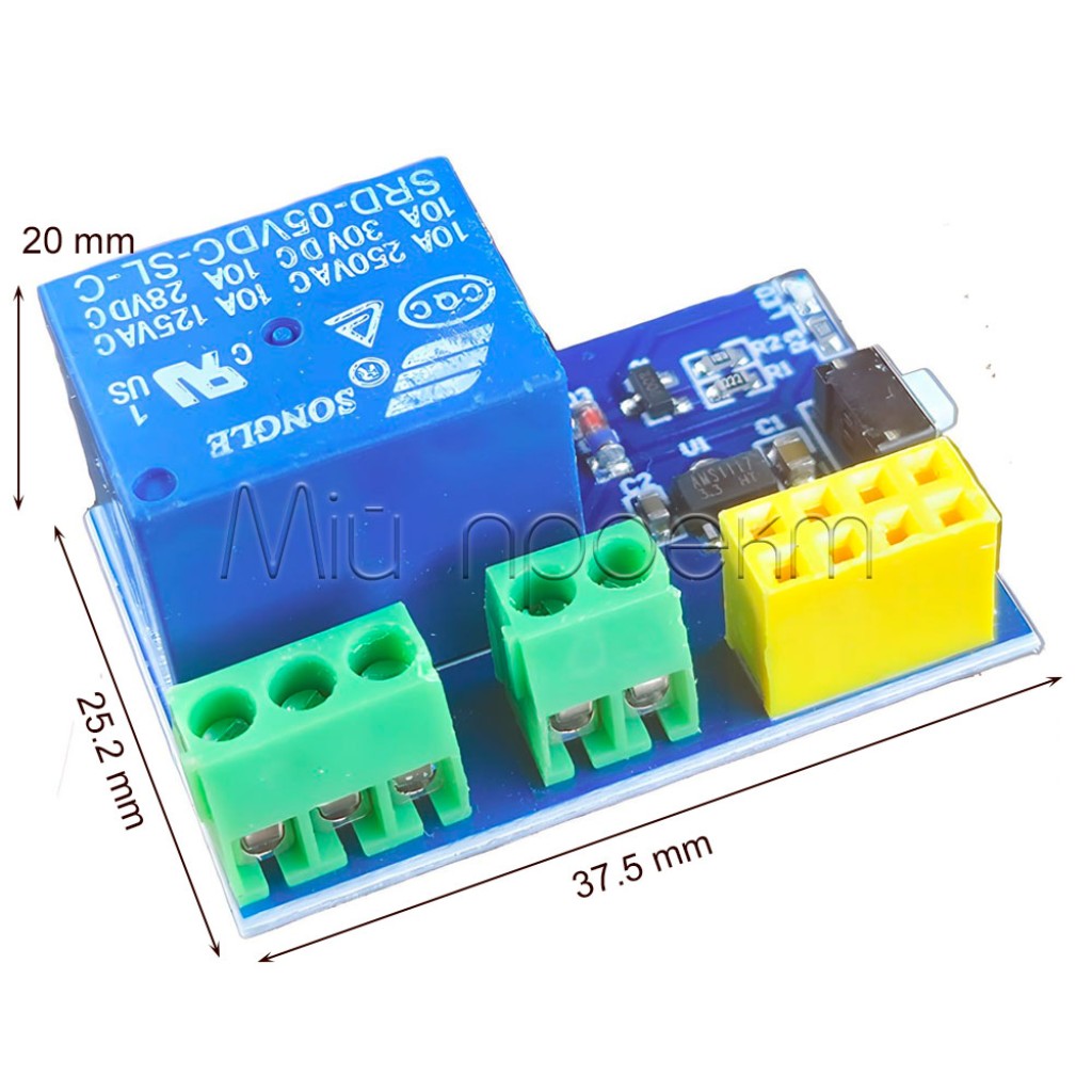 Модуль реле 1-канальное 5В для ESP8266 ESP-01S