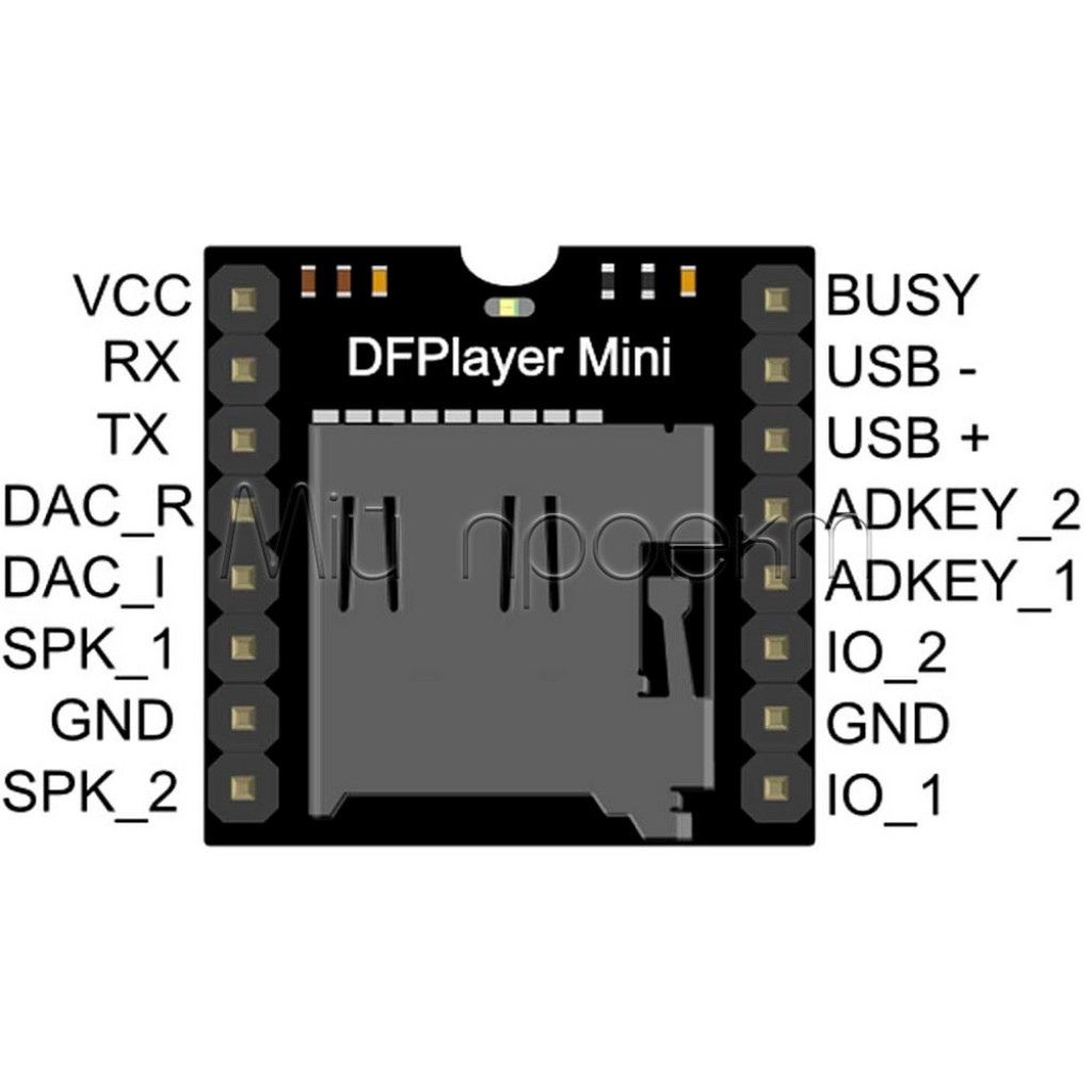 DFPlayer Mini MP3 аудиомодуль