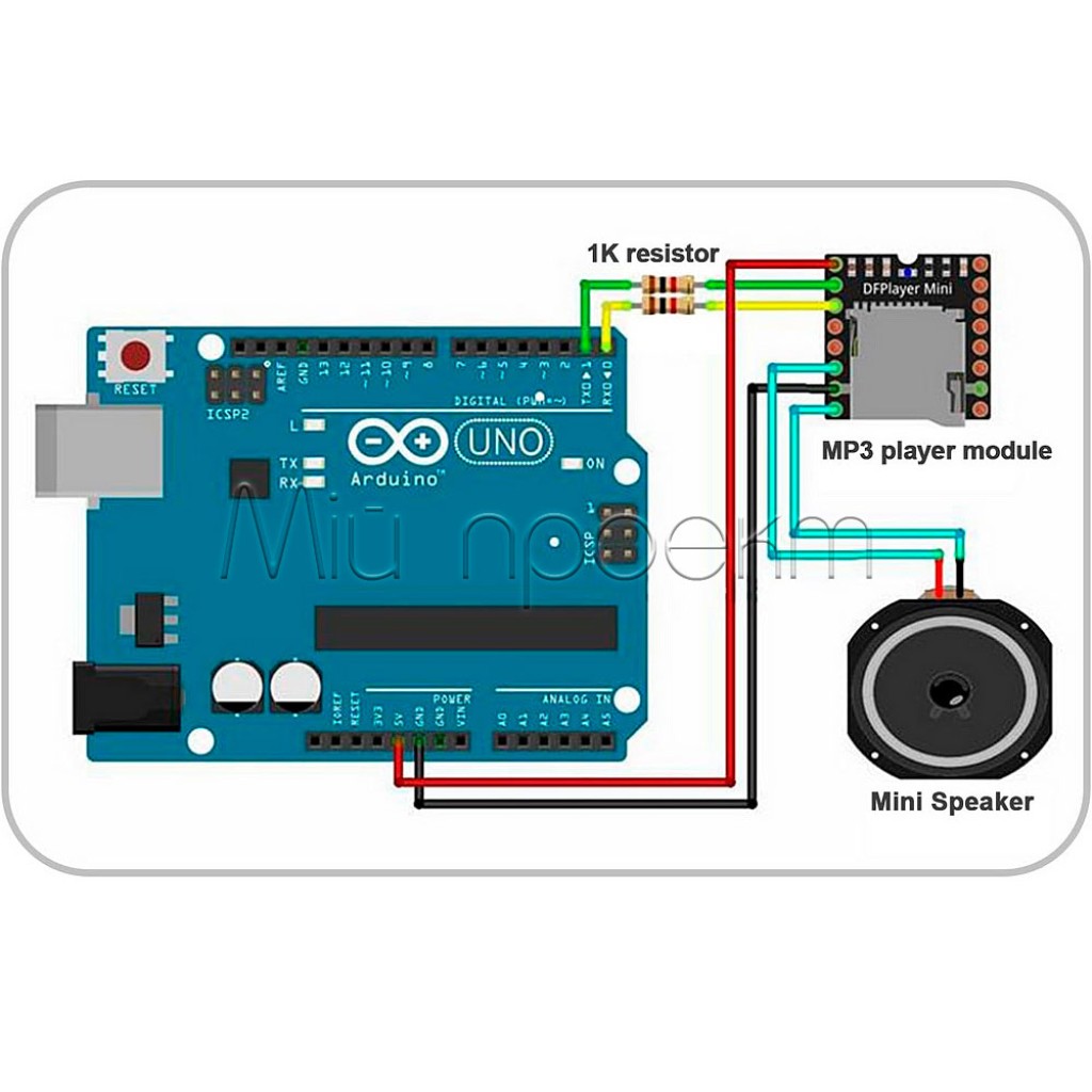 DFPlayer Mini MP3 аудиомодуль