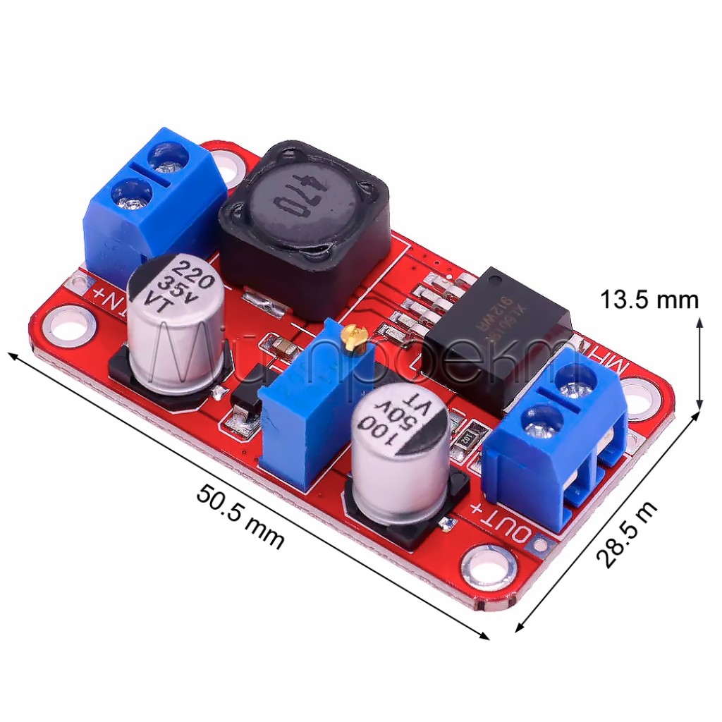 XL6019 DC-DC Повышающий регулируемый модуль 5A