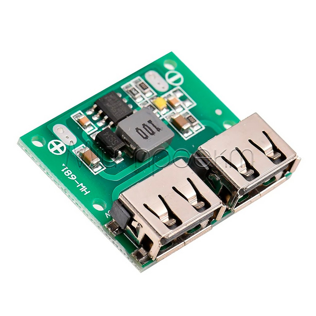 HW-681 Понижающий модуль с 2 USB разъемами