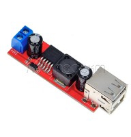 Стабилизатор понижающий DC-DC (2 USB 6-40В) на 5В 3А LM2596S