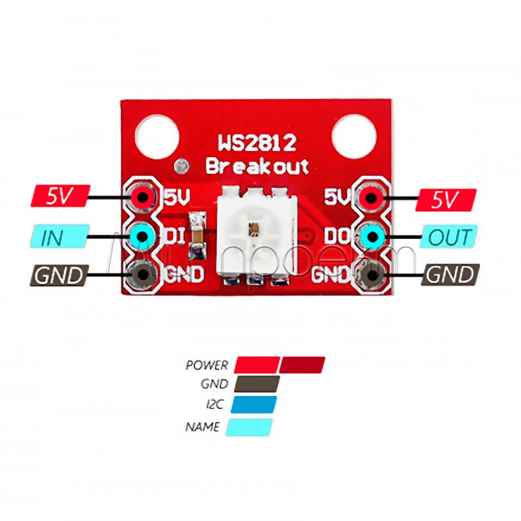 Светодиодный модуль RGB на WS2812
