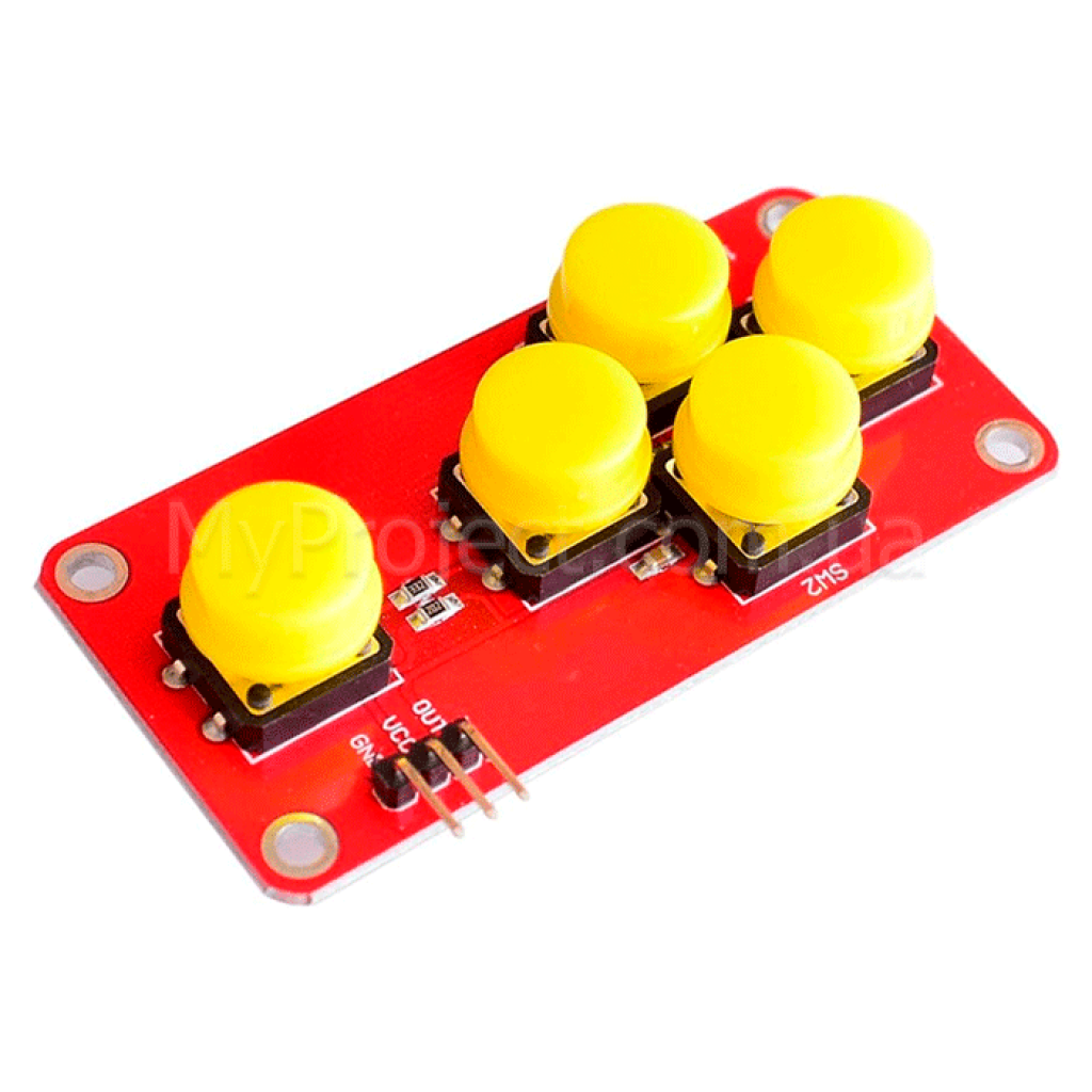 Джойстик клавиатура на 5 кнопок для Arduino (аналоговый)