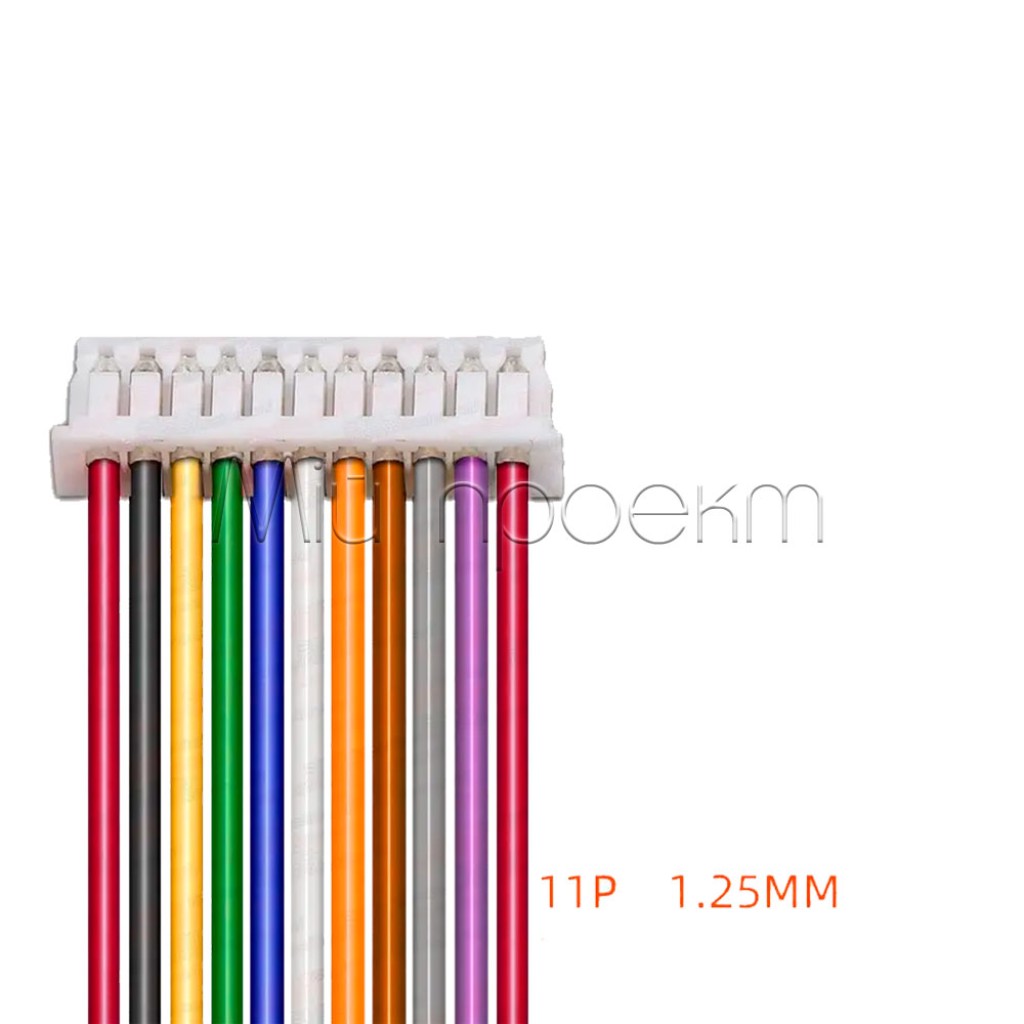 Миниатюрный разъем JST PH 1.25-2P-3P-4P-5P-6P-7P-8P-9P-10P-11P-12P-FM (коннектор 1.25мм мама на проводе 10см)