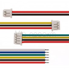 Миниатюрный разъем JST 1.25-2P/3P/4P/5P/6P/7P/8P/9P/10P/11P/12P-FM (коннектор 1.25мм мама на проводе) 10см