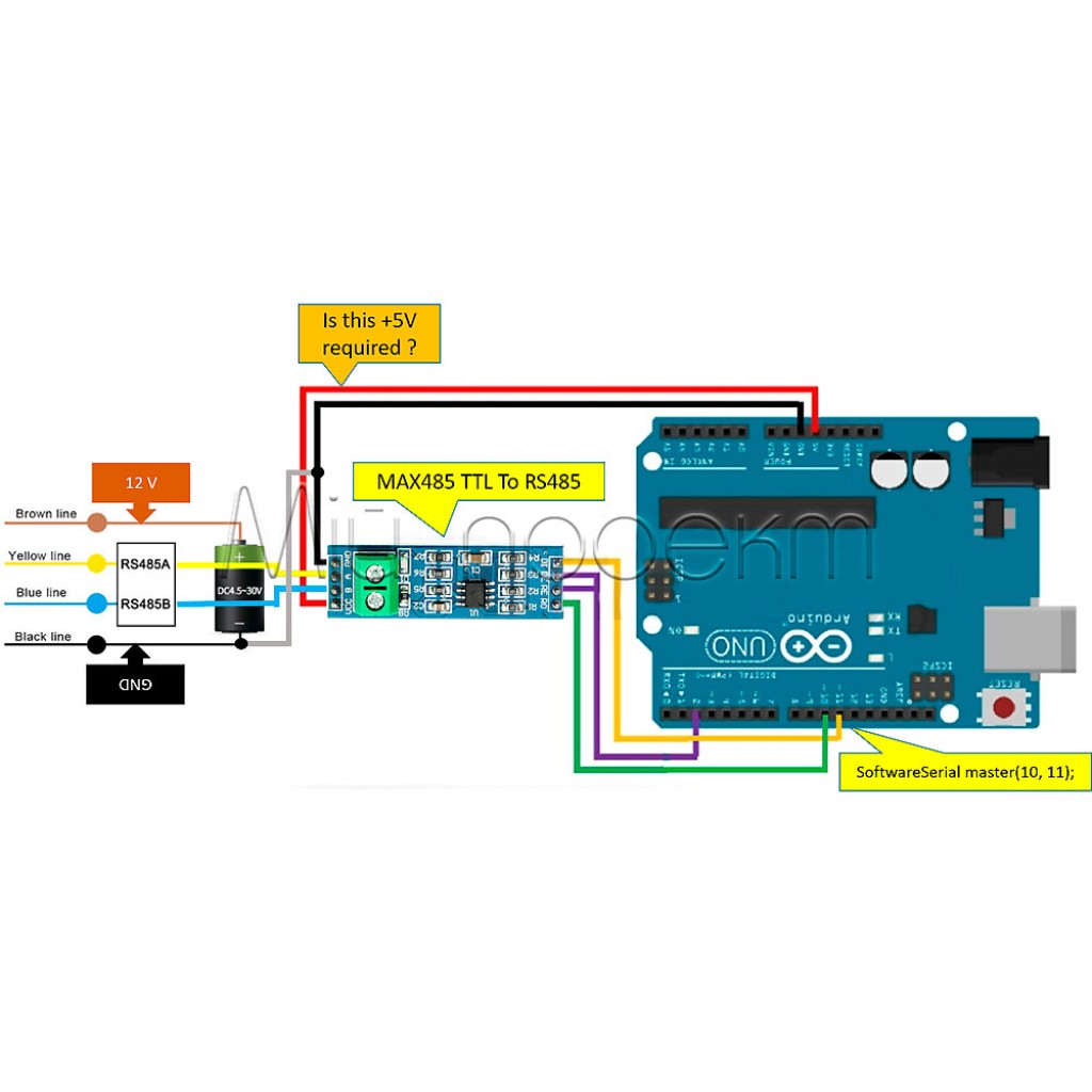 Модуль MAX485 преобразователь TTL to RS-485