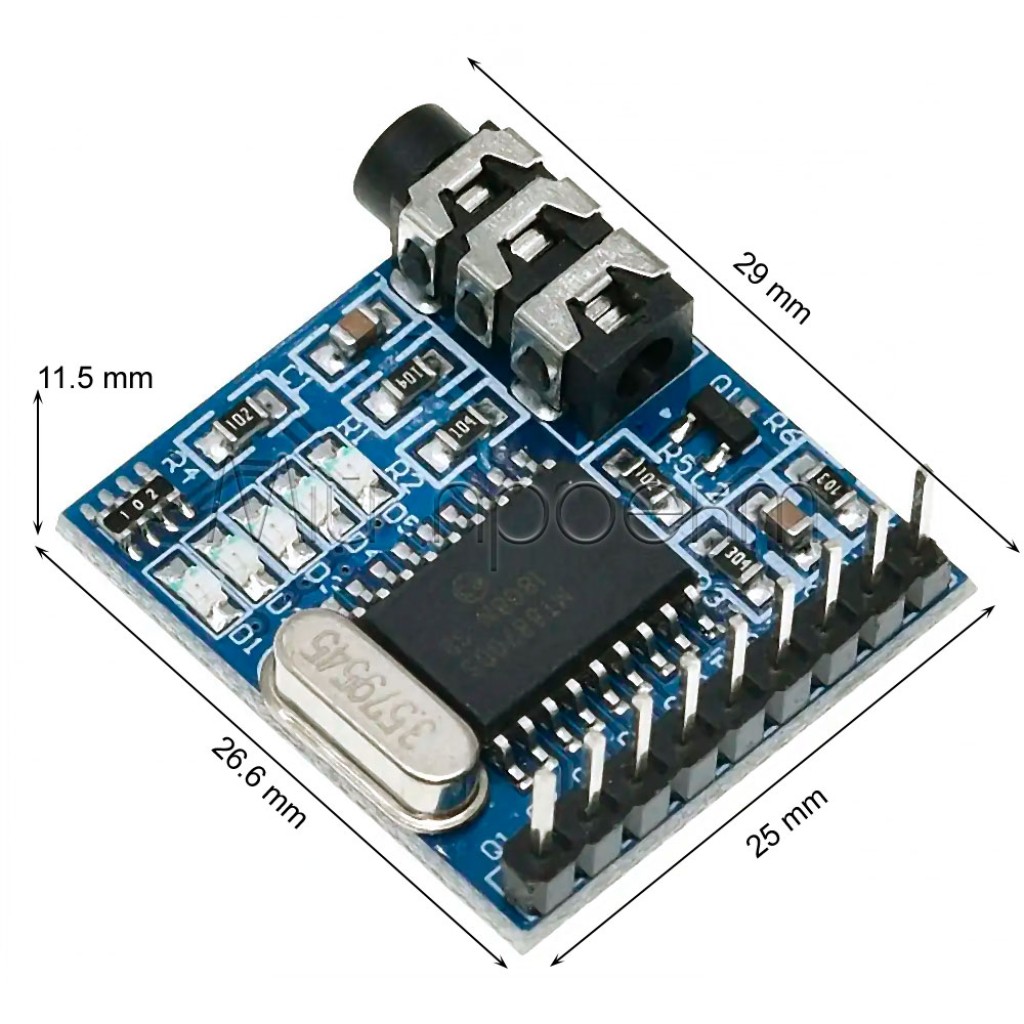 DTMF MT8870 Аудио декодер на 4 канала