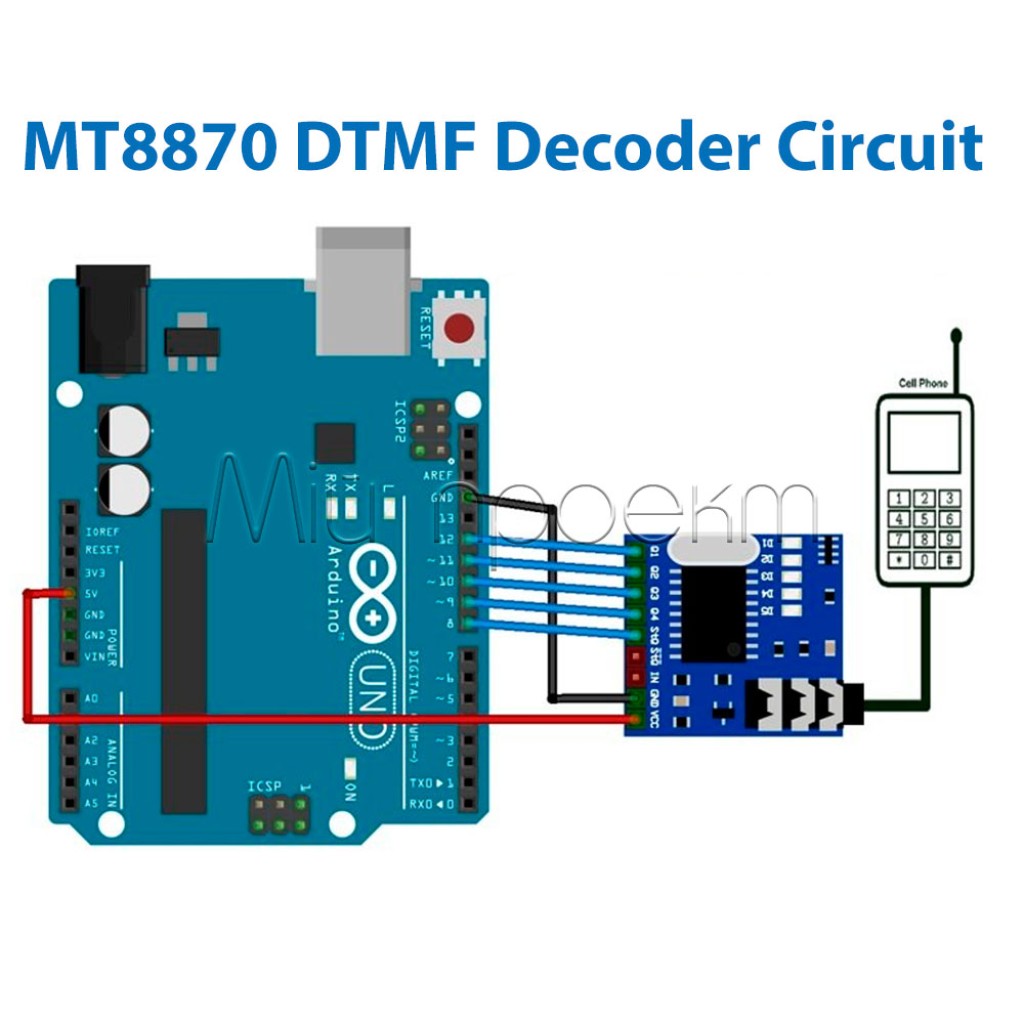 DTMF MT8870 Аудио декодер на 4 канала