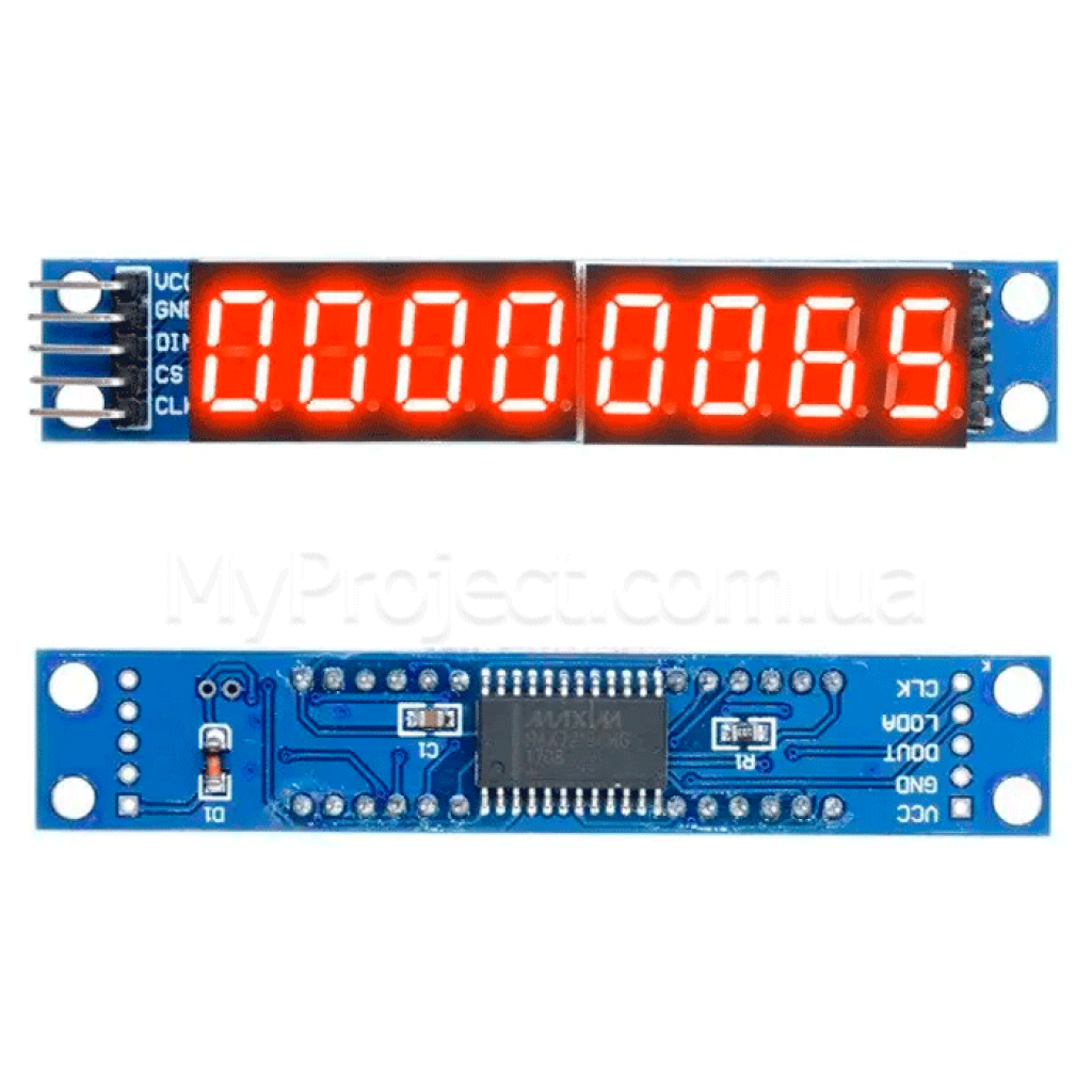 MAX7219 8-разрядный 7-сегментный светодиодный индикатор