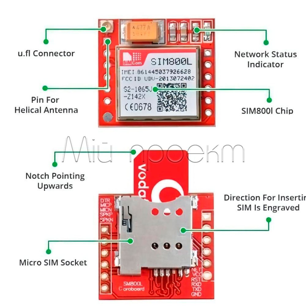 Модуль SIM800L GSM/GPRS с антенной