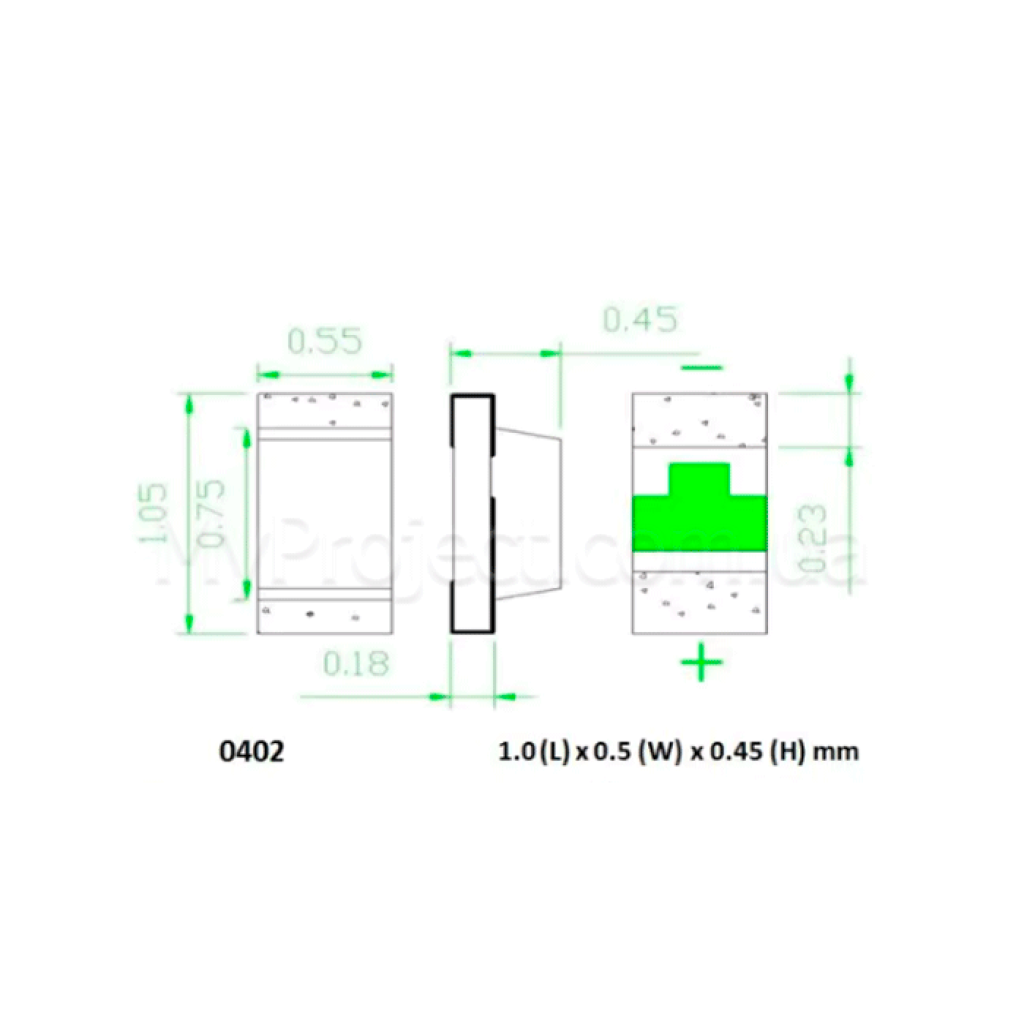 Світлодіод SMD (0402, 0603, 1210) білий
