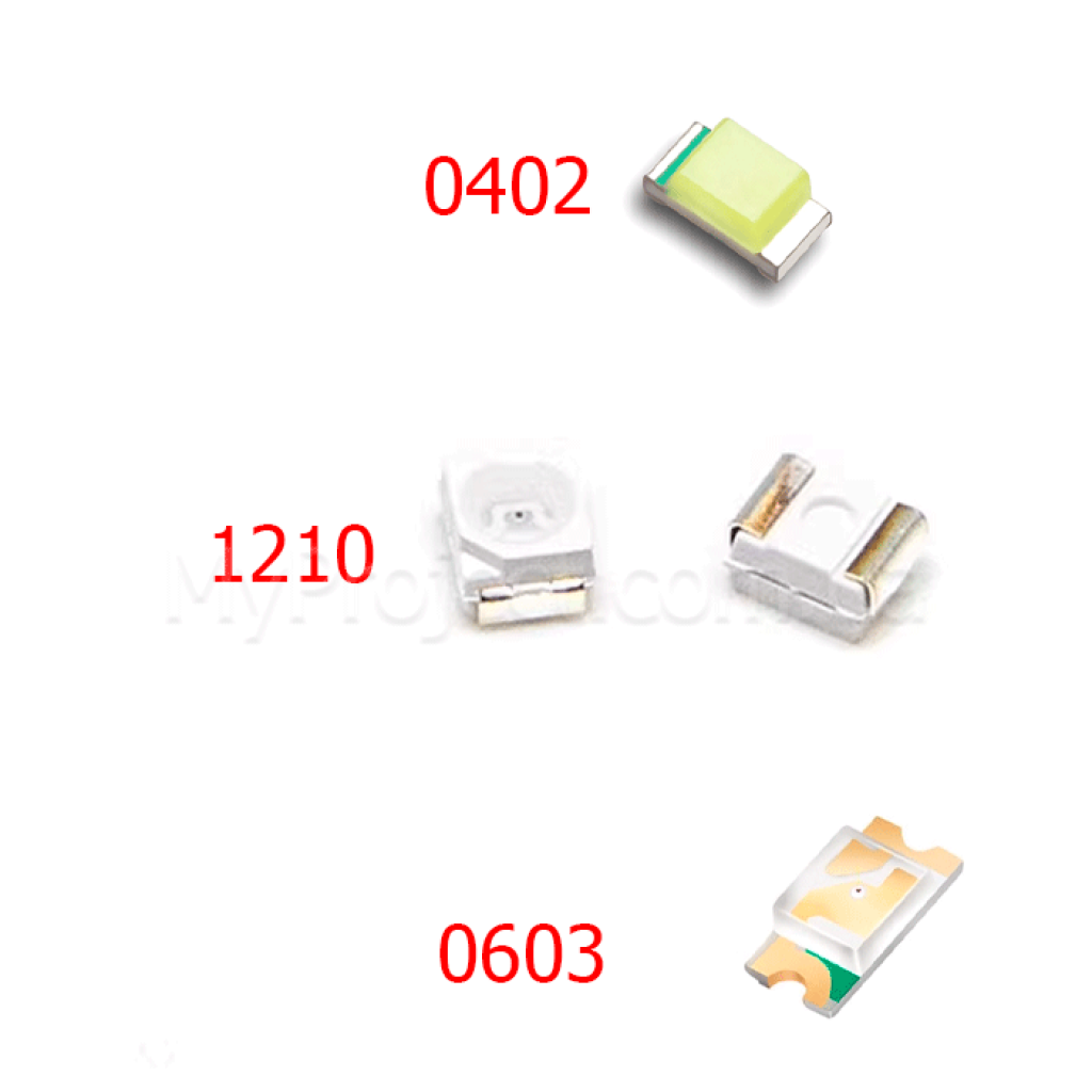 Світлодіод SMD (0402, 0603, 1210) білий