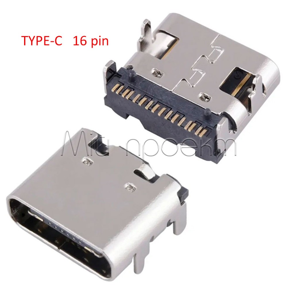 Разъем (гнездо) Type C USB-3.1 (6pin) (16pin) (24pin)