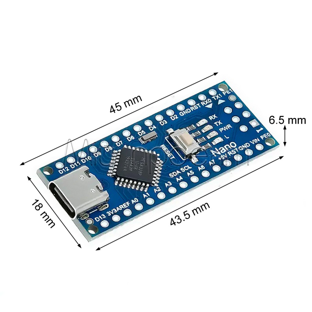 Плата Разработчика Nano V3.0 AtMega328P Type-C