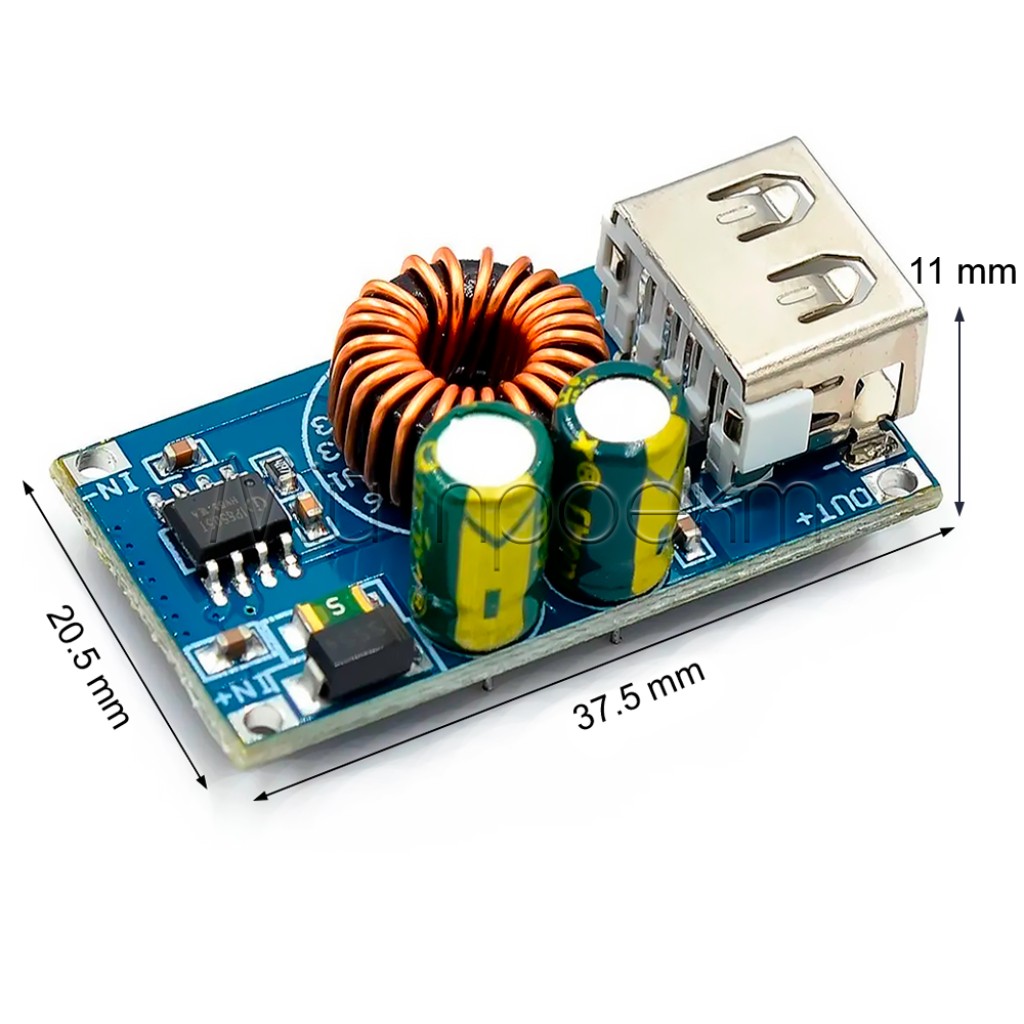 ZK QC-mini Понижающий модуль быстрая зарядка QC3.0 USB