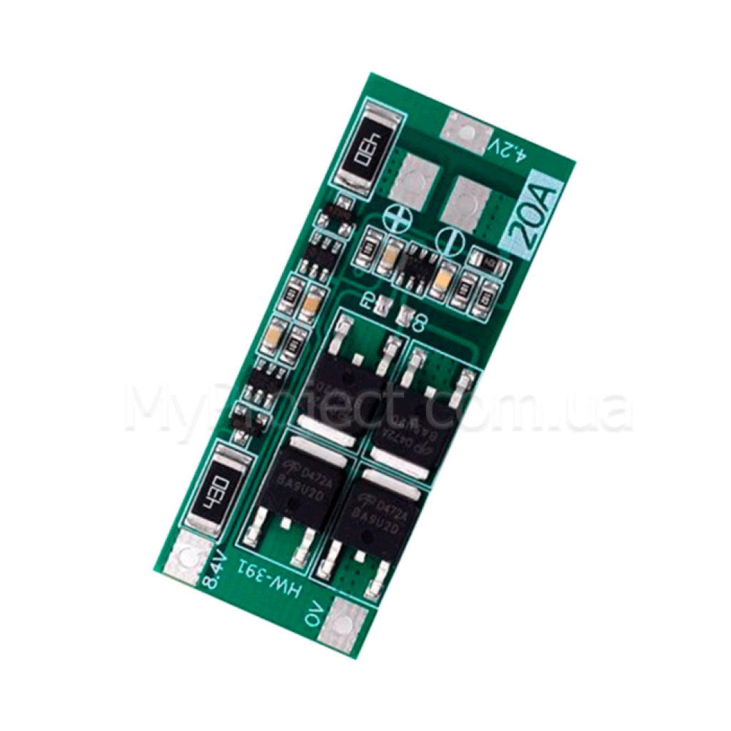 HW-391✨HW-392✨BMS 2S 20A 7,4V (8,4V) плата защиты аккумулятора Li-Ion 18650 (контроллер заряда/разряда) с балансировкой