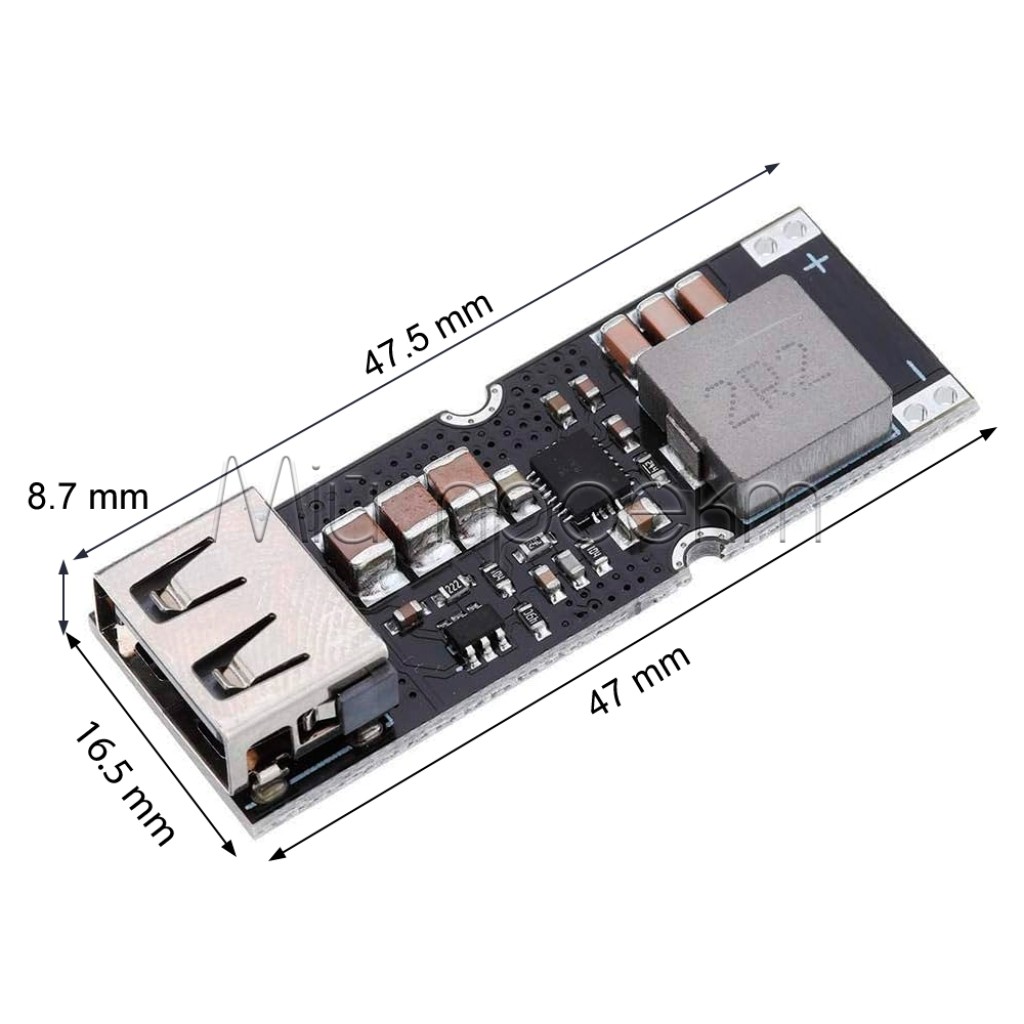 Підвищуючий DC-DC USB перетворювач QC3.0 на TPS61088