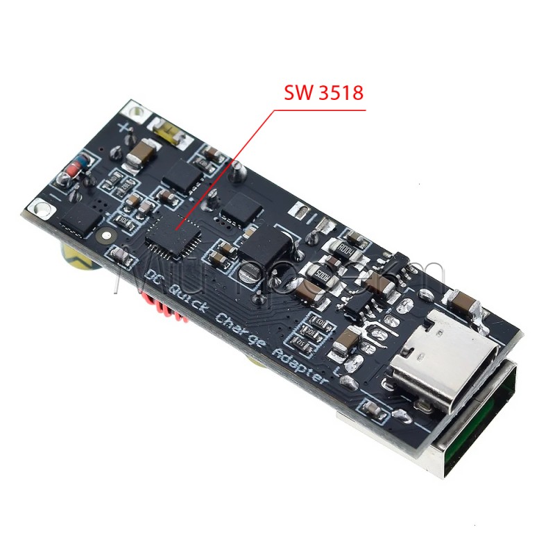 Понижающий модуль быстрая зарядка QC4.0/PD3.0 на SW3516 (SW3518)