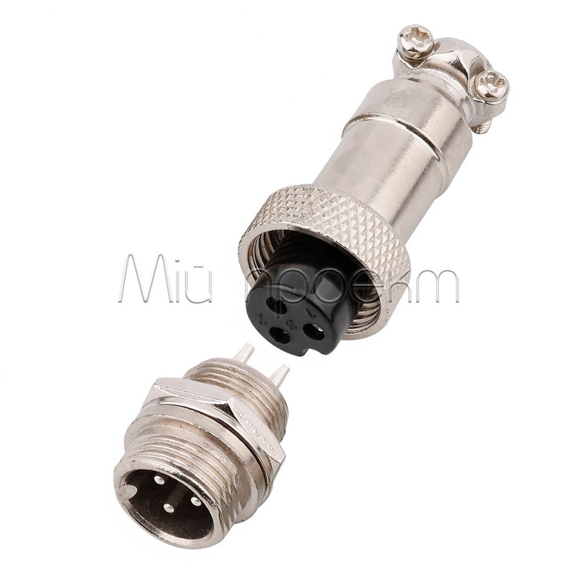 Разъемы GX12 папа и мама (1 пара) 2-3-4-5-6 pin