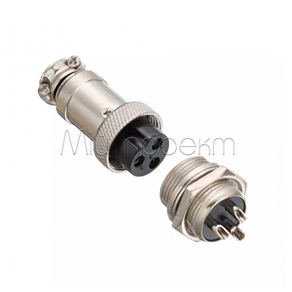 Роз'єми GX16 тато і мама (1 пара) 2-3-4-5-6 pin
