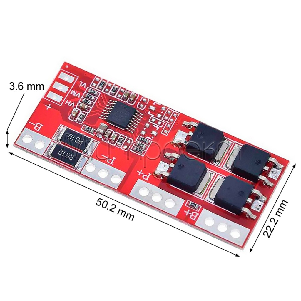 BMS 4S 30A Контроллер Заряда Разряда Li-ion 18650 14.8-16.8V